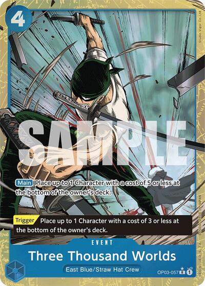 Three Thousand Worlds (Alternate Art) #OP03-057 Premium Booster -The Best-