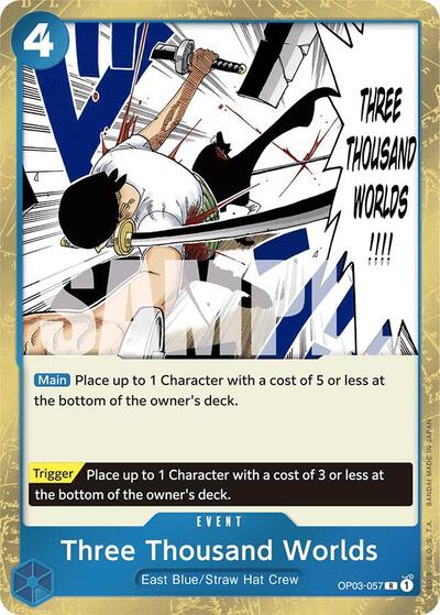Three Thousand Worlds (Jolly Roger Foil) #OP03-057 Premium Booster -The Best-