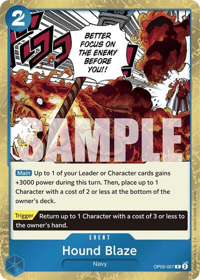 Hound Blaze (Jolly Roger Foil) #OP05-057 Premium Booster -The Best-