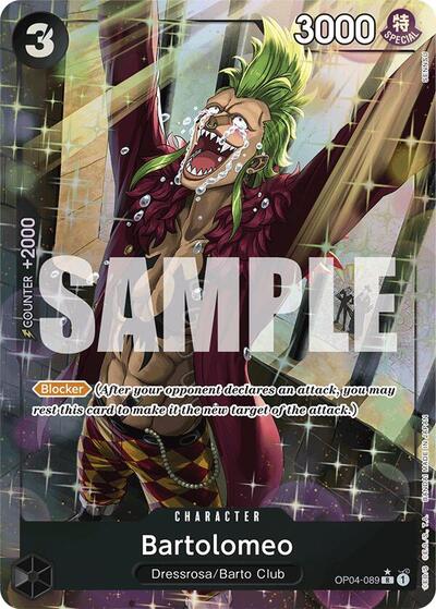 Bartolomeo (OP04-089) (Alternate Art) #OP04-089 Premium Booster -The Best-