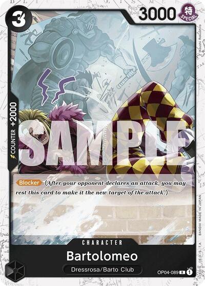 Bartolomeo (OP04-089) (Jolly Roger Foil) #OP04-089 Premium Booster -The Best-