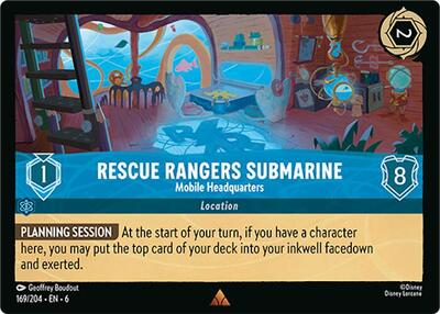 Rescue Rangers Submarine - Mobile Headquarters #169 Azurite Sea