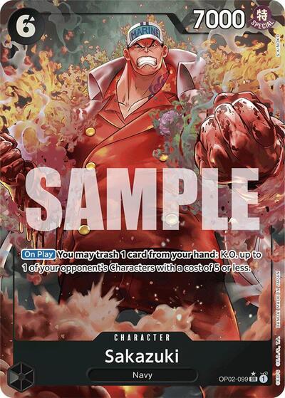 Sakazuki (Alternate Art) #OP02-099 Premium Booster -The Best-