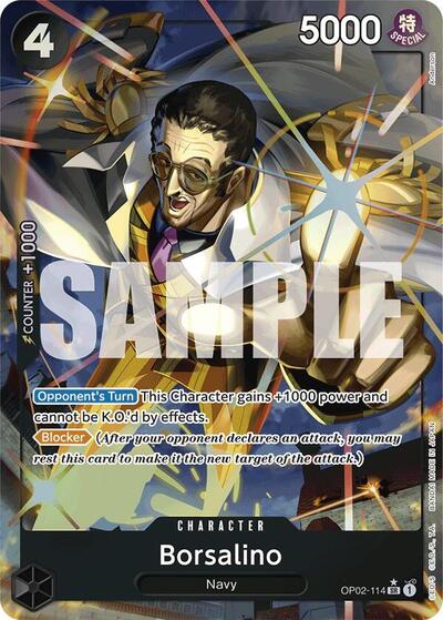 Borsalino (Alternate Art) #OP02-114 Premium Booster -The Best-