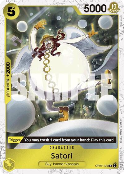 Satori (Jolly Roger Foil) #OP05-105 Premium Booster -The Best-