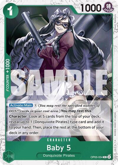 Baby 5 (OP05-034) (Jolly Roger Foil) #OP05-034 Premium Booster -The Best-