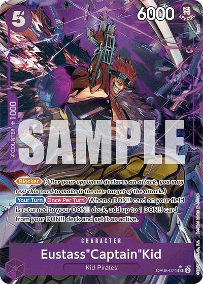 Eustass"Captain"Kid (OP05-074) (Alternate Art) #OP05-074 Premium Booster -The Best-