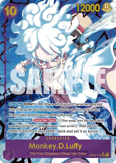 Monkey.D.Luffy (OP05-119) (Alternate Art) #OP05-119 Premium Booster -The Best-