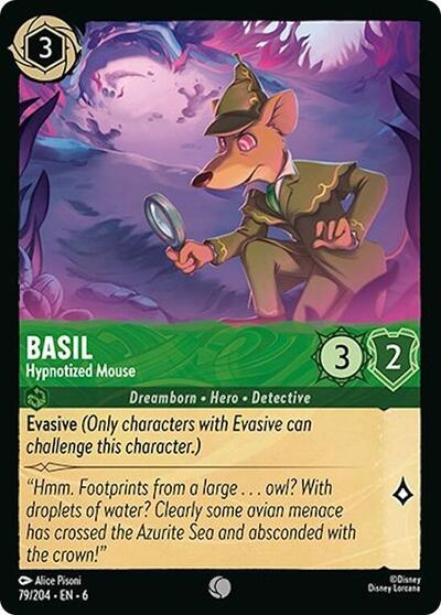Basil - Hypnotized Mouse #79 Azurite Sea