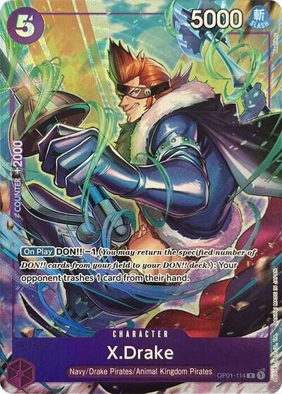 X.Drake (Premium Card Collection -Best Selection Vol. 2-) #OP01-114 One Piece Promotion Cards