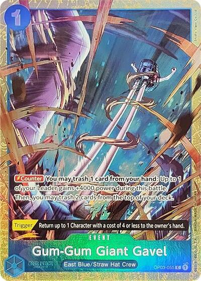 Gum-Gum Giant Gavel (Premium Card Collection -Best Selection Vol. 2-) #OP03-055 One Piece Promotion Cards