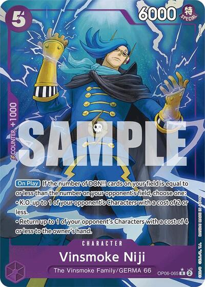 Vinsmoke Niji (OP06-065) (Full Art) #OP06-065 Premium Booster -The Best-