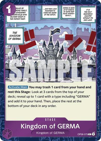 Kingdom of GERMA (Jolly Roger Foil) #OP06-079 Premium Booster -The Best-