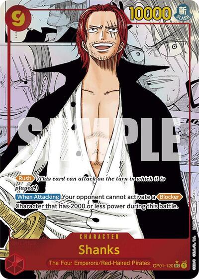 Shanks (Manga) #OP01-120 Premium Booster -The Best-