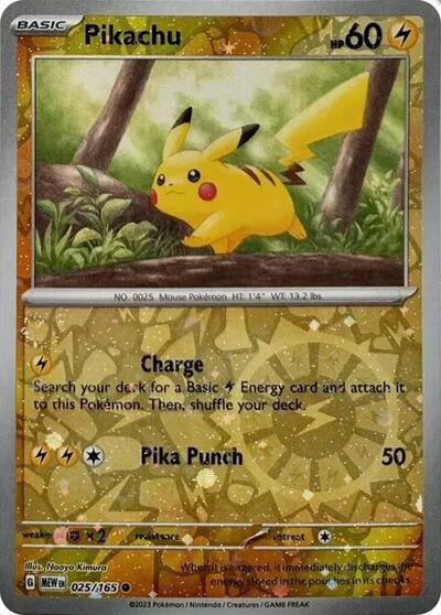 Pikachu (Reverse Cosmos Holo) #25 Miscellaneous Cards & Products