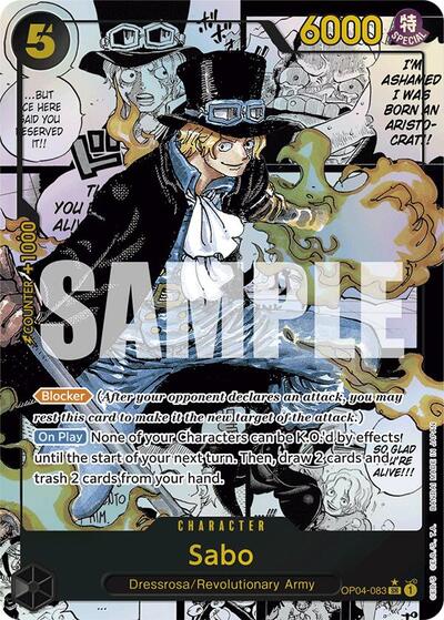 Sabo (OP04-083) (Manga) #OP04-083 Premium Booster -The Best-