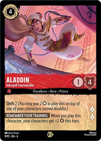 Aladdin - Intrepid Commander #9 Disney Lorcana Promo Cards