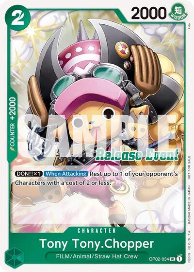 Tony Tony.Chopper (ST15 - ST20 Release Event Winner Pack) #OP02-034 One Piece Promotion Cards