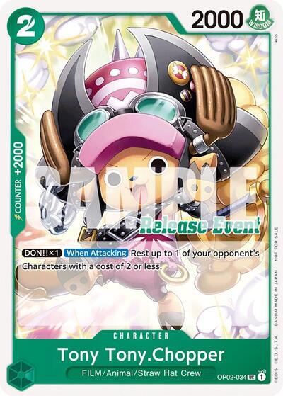 Tony Tony.Chopper (ST15 - ST20 Release Event Pack) #OP02-034 One Piece Promotion Cards