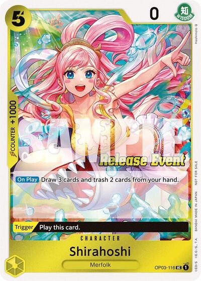 Shirahoshi (ST15 - ST20 Release Event Winner Pack) #OP03-116 One Piece Promotion Cards