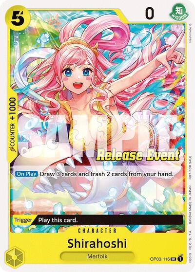 Shirahoshi (ST15 - ST20 Release Event Pack) #OP03-116 One Piece Promotion Cards