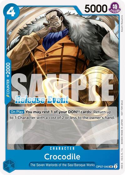 Crocodile (ST15 - ST20 Release Event Pack) #OP07-040 One Piece Promotion Cards