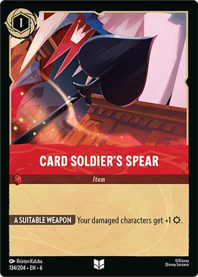 Card Soldier's Spear #134 Azurite Sea