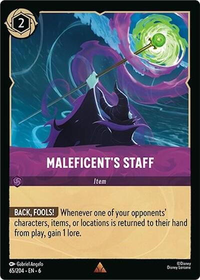 Maleficent's Staff #65 Azurite Sea