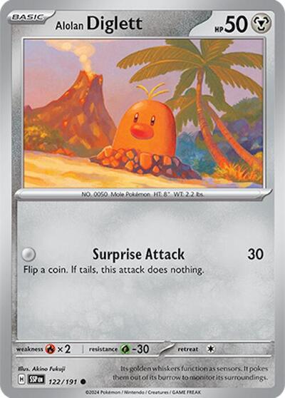 Alolan Diglett #122 Surging Sparks