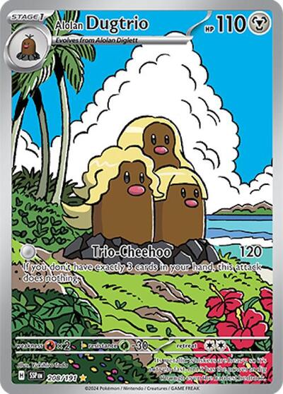 Alolan Dugtrio #208 Surging Sparks