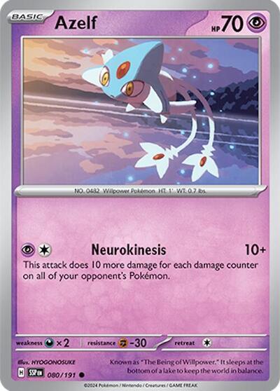 Azelf #80 Surging Sparks