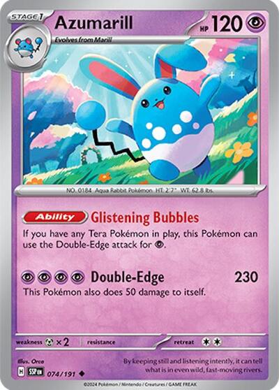 Azumarill #74 Surging Sparks