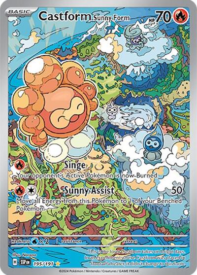 Castform Sunny Form #195 Surging Sparks