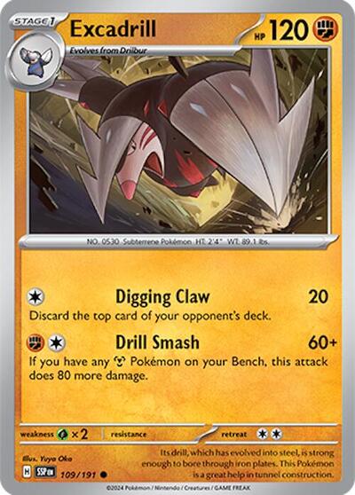Excadrill #109 Surging Sparks