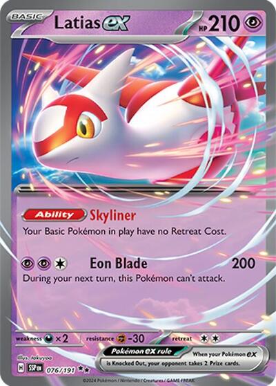Latias ex #76 Surging Sparks
