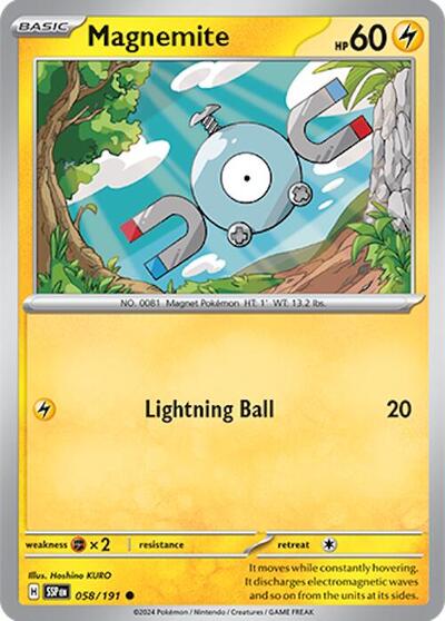 Magnemite #58 Surging Sparks