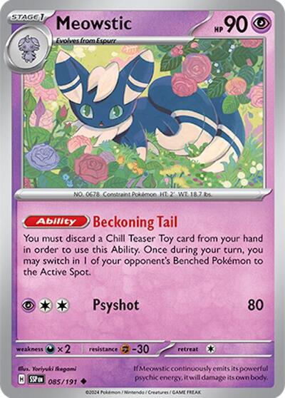 Meowstic #85 Surging Sparks