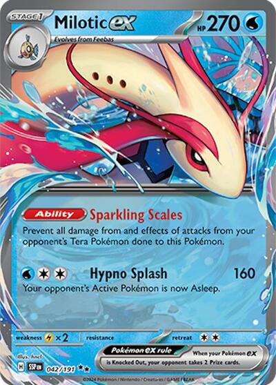 Milotic ex #42 Surging Sparks