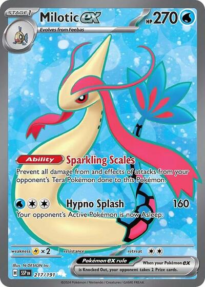 Milotic ex #217 Surging Sparks