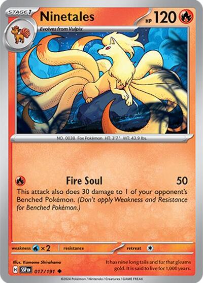 Ninetales #17 Surging Sparks