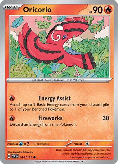 Oricorio #26 Surging Sparks