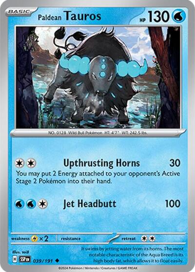 Paldean Tauros #39 Surging Sparks