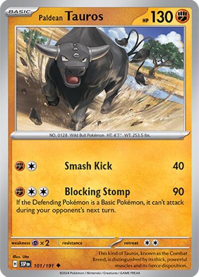 Paldean Tauros #101 Surging Sparks