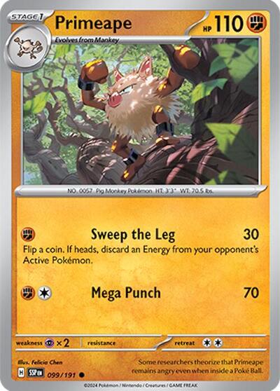 Primeape #99 Surging Sparks