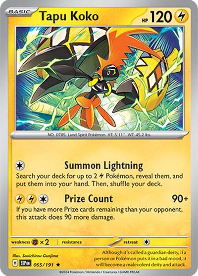 Tapu Koko #65 Surging Sparks