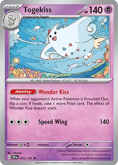 Togekiss #72 Surging Sparks