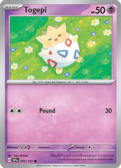 Togepi #70 Surging Sparks