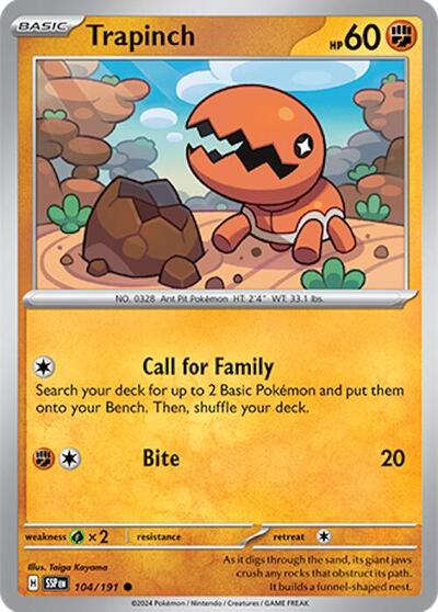 Trapinch #104 Surging Sparks