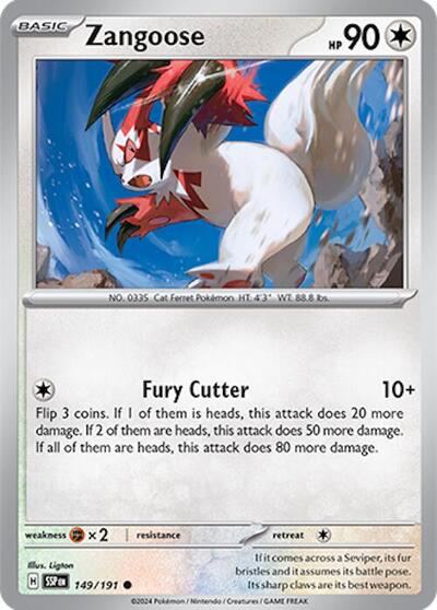 Zangoose #149 Surging Sparks