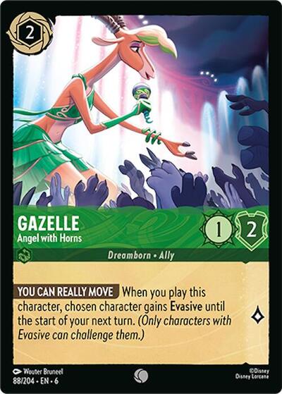 Gazelle - Angel with Horns #88 Azurite Sea